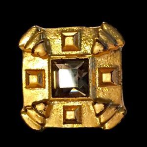 New Lia Sophia Art Deco Cocktail Ring Size 7